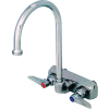 T&S Brass B-1146 Workboard Back Mounted Faucet W/ 4" Centers & 133X Swing Gooseneck