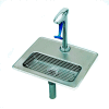 T&S Brass B-1230 B-1230 Water Station w/ Pedestal Type Glass Filler, Steel Drip Pan