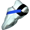 Transforming Tech Heel Grounder, 1.25" Cup, Self-Adhesive Straps1 Meg, Blue