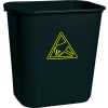 Transforming Tech ESD Trash Can 28 Quart WBAS 28 - Black