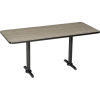 Interion® Restaurant & Lunchroom Counter Height Table, 72"Lx30"Wx36"H, Charcoal