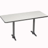 Interion® Restaurant & Lunchroom Bar Height Table, 72"Lx30"Wx42"H, Gray