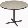 Interion® 36" Round Restaurant & Lunchroom Counter Height Table, Charcoal