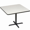 Interion® Restaurant & Lunchroom Square Counter Height Table, 42"Lx42"Wx36"H, Gray