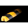 Knuffi Shelf Bumper Guard, Type BB, 196-3/4"L x 1-1/2"W x 1-1/2"H, Black & Yellow, 60-6820