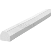 Knuffi Surface Bumper Guard, Type CC, 196-3/4"L x 1-1/2"W x 1-1/2"H, White, 60-6830-1