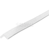 Knuffi 90-Degree Shelf Bumper Guard, Type E, 196-3/4"L x 1"W x 1"H, White, 60-6740-1