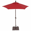 TrueShade® 7' Garden Parasol Umbrella - Push Button Tilt and Crank - Jockey Red