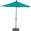 TrueShade® 9' Garden Parasol Umbrella - Push Button Tilt and Crank - Aruba