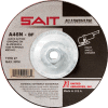 United Abrasives - Sait 20172 Depressed Center Wheel T27 A46N 5"x 1/4" x 5/8-11" 46 Grit Alum. Oxide - Pkg Qty 10