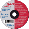 United Abrasives - Sait 23042 Cut Off Wheel Type 1 A36T 3" x 1/16" x 1/4" 36 Grit Aluminum Oxide - Pkg Qty 50