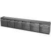 Bott 02513017.19 Tilt Bins 23-5/8" X 3-5/8" X 4-1/2" (6) Bins With Perfo Panel Fixing Bracket, Grey