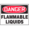 Accuform MCHG102VP Danger Sign, Flammable Liquids, 14"W x 10"H, Plastic