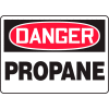 Accuform MCHL083VS Danger Sign, Propane, 10"W x 7"H, Adhesive Vinyl