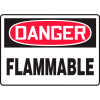 Accuform MCHL228VP Danger Sign, Flammable, 10"W x 7"H, Plastic