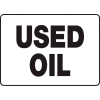 Accuform MCHL516VP Chemicals & HazMat Sign, Used Oil, 14"W x 10"H, Plastic