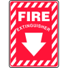 Accuform MFXG417VS Fire Extinguisher Sign, 7"W x 10"H, Adhesive Vinyl
