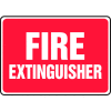 Accuform MFXG588VS Fire Extinguisher Sign, 14"W x 10"H, Adhesive Vinyl
