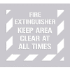 Accuform PMS325 Floor Stencil - Fire Extinguisher, Keep Clear - 36" x 36"