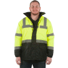 Utility Pro Hi-Vis Parka Jacket, ANSI Class 3, M, Yellow/Black