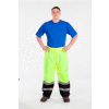 Utility Pro Hi-Vis Nylon Pants W/Elastic Waist, ANSI Class E, 28"L, 5XL, Lime/Black