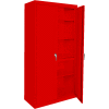 Steel Cabinets USA Magnum Series All-Welded Storage Cabinet, 33"Wx18"Dx72"H, Red