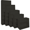 Steel Cabinets USA All-Welded Bookcase, 36"Wx13"Dx30"H, Charcoal