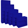 Steel Cabinets USA Bookcase All-Welded 36"Wx18"Dx52"H Blue