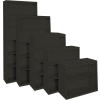 Steel Cabinets USA BCA-368413-C Bookcase All-Welded 36"Wx13"Dx84"H Charcoal