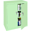 Steel Cabinets USA Counter High Storage Cabinet All-Welded 36"Wx18"Dx42"H Pastel Green