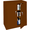 Steel Cabinets USA Counter High All-Welded Storage Cabinet, 36"Wx18"Dx42"H, Walnut