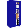 Steel Cabinets USA Fixed Shelf All-Welded Storage Cabinet, 27"Wx15"Dx72"H, Blue
