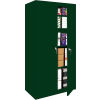 Steel Cabinets USA Fixed Shelf All-Welded Storage Cabinet, 30"Wx18"Dx72"H, Hunter Green
