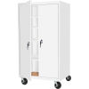 Steel Cabinets USA Mobile All-Welded Cabinet, 36"Wx24"Dx72"H, White