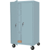 Steel Cabinets USA MAAH-36782RB-DB Mobile Cabinet All-Welded 36"Wx24"Dx78"H Denim Blue