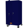 Steel Cabinets USA Mobile All-Welded Cabinet, 48"Wx24"Dx66"H, Navy