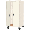 Steel Cabinets USA Mobile All-Welded Cabinet, 48"Wx24"Dx72"H, White