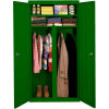 Steel Cabinets USA All-Welded Wardrobe Cabinet, 36"Wx24"Dx72"H, Leaf Green