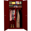 Steel Cabinets USA All-Welded Wardrobe Cabinet, 36"Wx24"Dx72"H, Wine Red