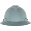 MSA V-Gard® Slotted Full-Brim Hat With 1-Touch Suspension, Gray - Pkg Qty 20