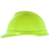 MSA V-Gard® 500 Cap Vented 6-Point Fas-Trac III, Hi-Viz Yellow-Green - Pkg Qty 20