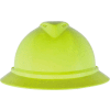 MSA V-Gard® 500 Hat Vented 6-Point Fas-Trac III, Hi-Viz Yellow-Green - Pkg Qty 20