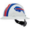 MSA Officially Licensed NFL V-Gard® Full Brim Hard Hat, Buffalo Bills