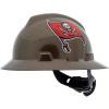 MSA Officially Licensed NFL V-Gard® Full Brim Hard Hat, Tampa Bay Buccaneers