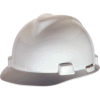 MSA V-Gard® Hard Hats, Front Brim, Staz-On® Pin-Lock Suspension, White, 463942