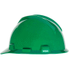 MSA V-Gard® Hard Hats, Front Brim, Fas-Trac® Suspension, Green, 475362