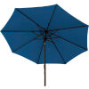 Bliss 9' Market Polyester Outdoor Umbrella, Denim Blue
