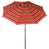 Bliss 9' Market Polyester Outdoor Umbrella, Crank & Tilt, Red Stripe