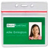 Baumgartens® Sealable Badge Holder, Horizontal, 3-3/4" x 2-5/8", 50/Pack