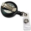 Baumgartens® Card Reel with Belt Clip, 30" Cord, 25/Box